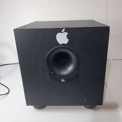 #ad JBL Subwoofer Speaker Black Cube SUB136 Stereo Music Sound For parts $74.99