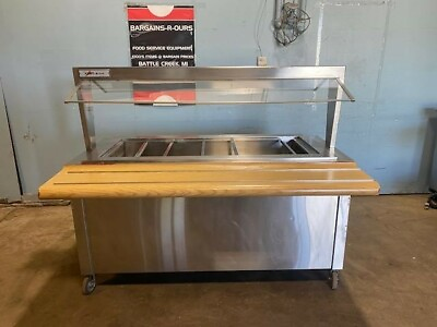 quot;PRECISIONquot; H.DUTY COMMERCIAL REFRIGERATED LIGHTED COLD FOOD SALAD BUFFET TABLE $1631.99