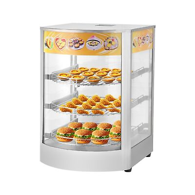 #ad Commercial Food Warmer Countertop 800W Pizza Food Warmer Display Case 3 Tie... $318.60