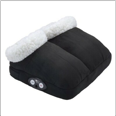 #ad Classic Black Heat Vibration Memory Foam Foot Warmer and Massager $19.99
