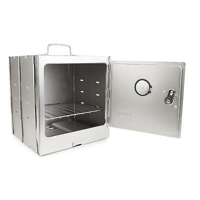 Portable Camping Oven Adjustable Rack Bake Warm Food Aluminum Steel Construction $79.71