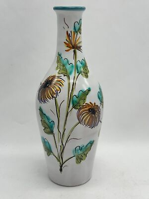Small bud vase red ware Italian Italy pottery floral $16.00