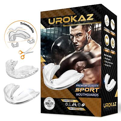 #ad Football Mouth Guard Sports 5 Pieces Mouthguard and Mouthpiece for Boxing MMA... $21.25