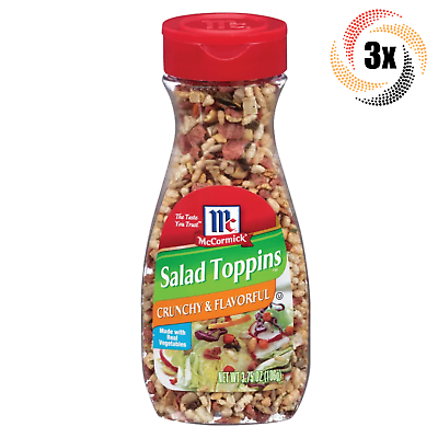 #ad 3x Shaker McCormick Salad Toppins Crunchy amp; Flavorful Real Vegetables 3.75oz $26.50