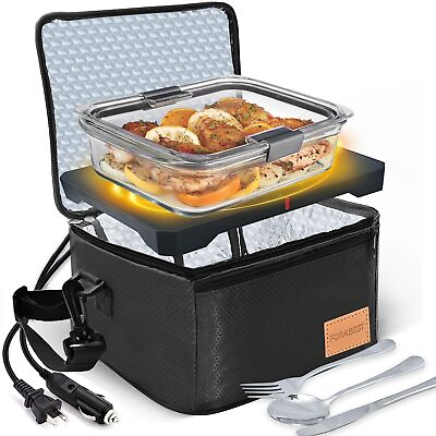 #ad Portable Microwave Food Warmer 12V 24V110V 220V Fast Heating Portable Food ... $49.73