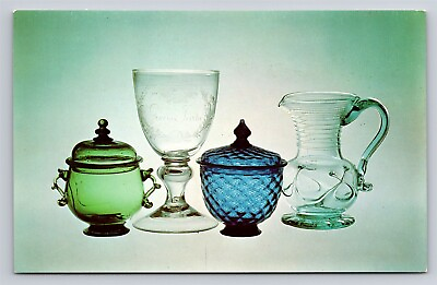 #ad American Glass in the Corning Museum of Glass Corning NY Vintage Postcard Unused $2.29