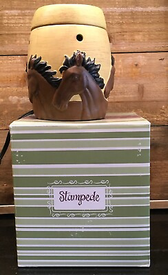Scentsy Stampede Full Size Electric Warmer IOB Western Wild Horses $69.99