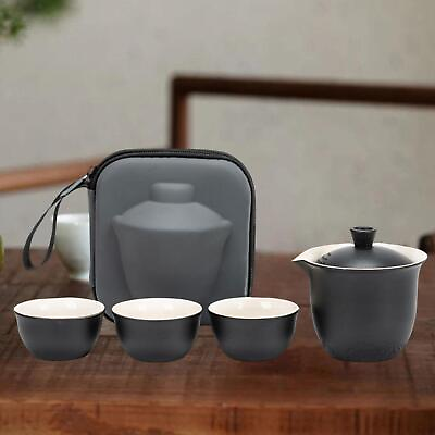 #ad Chinese Portable Tea Set Convenient Heat Resistant Porcelain $22.90