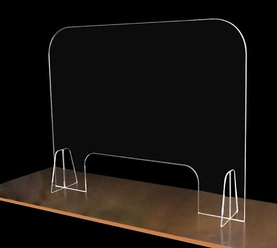 #ad 6 x Sneeze Guard acrylic plexiglass table desk checkout counter Shield $119.99