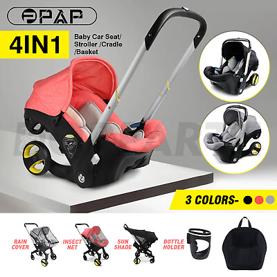 #ad Baby Infant Car Seat Stroller Combos Newborn 4 in 1 Light Travel Foldable USA $325.00