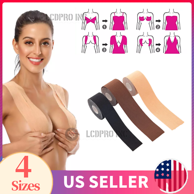Breast Lift Tape Boob Push Up Invisible Bra Nipple Cover Sticker Women Adhesive $10.55
