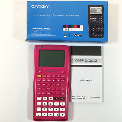 #ad Catiga CS121 Pink Digital Display Graphing Scientific Engineering Calculator $30.00