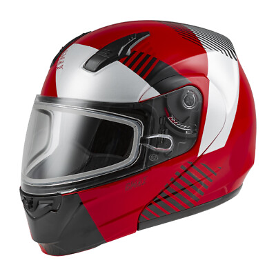#ad Gmax MD 04S Reserve Red Silver Modular Snow Helmet Adult Sizes SM 2X $54.99