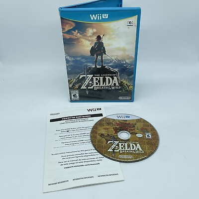#ad The Legend of Zelda: Breath of the Wild CIB Wii U 2017 Complete TESTED $19.99
