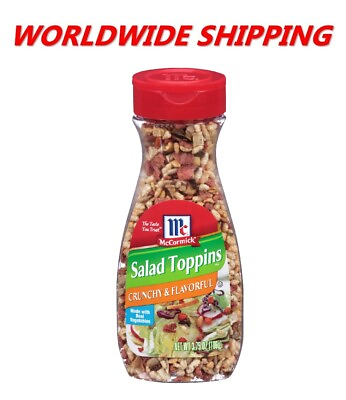 McCormick Salad Toppings Crunchy amp; Flavorful 3.75 Oz WORLDWIDE SHIPPING $12.96