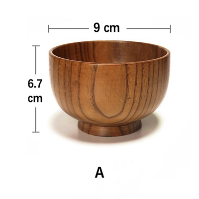 Anti scalding Soup Wooden Bowl Household Japanese Tableware Kitchen Salad Home $21.33