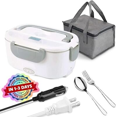 #ad 12V Portable Food Warmer Electric Heater Lunch Box Mini Oven w Car Charger US $38.98