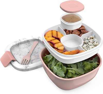 #ad Professional title: quot;Premium Salad Container Set with Bento Box Tray Leak Proof $19.64
