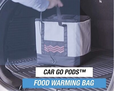 #ad FOOD WARMING BAG Car Go Pods USB Travel Portable Foldable food warmer. NEW $17.90