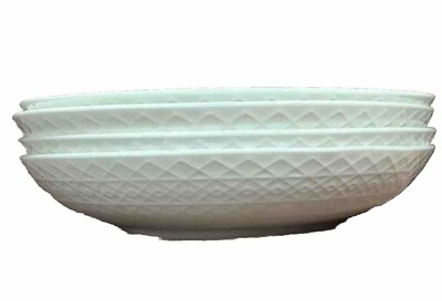 #ad Mikasa Jenna White Bone China 8quot; Pasta or Salad Bowls Set 4 Jenna Pasta Bowls $48.00