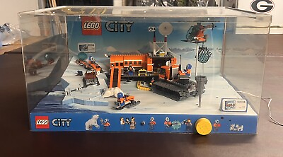#ad Lighted LEGO City Store Display 60036 Artic Base Camp amp; 60032 Artic Snowmobile $99.90