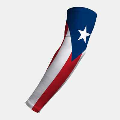 Puerto Rico Flag Arm Sleeve Sports Basketball Baseball Gamer Puerto Rican $8.82