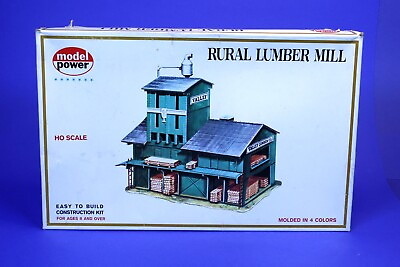 Model Power HO Scale Rural Lumber Mill Building Kit 407 $24.99