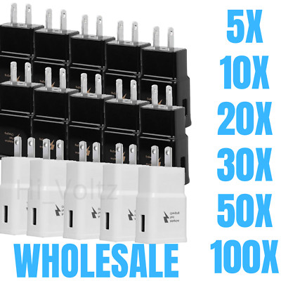 Wholesale Lot Samsung S20 Adaptive Fast Charging USB Wall Charger Power Adapter $239.16