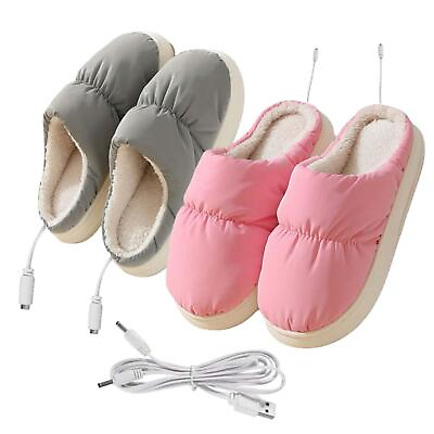 #ad USB Charging Electric Heating Boot Foot Warmer Slippers for Women Men $33.92