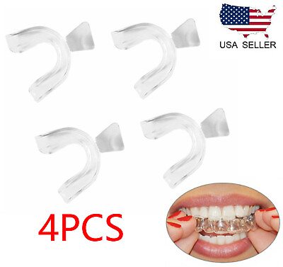 4PCS Silicone Mouth Guard Night Sleep Teeth Clenching Grinding Dental Bite US $7.09