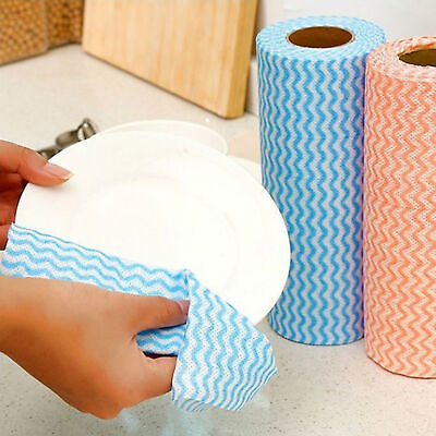 #ad 1 Roll Disposable Dish Towel Absorbent Decontamination Kitchen Towel Anti grease $9.24