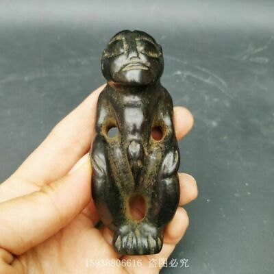 #ad #ad China Red mountain culture collection meteorite carving Human Primitive man $16.14