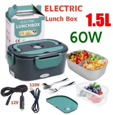 #ad #ad 110V 60W Portable Electric Heating Lunch Box Car Office Food Warmer Container US $12.99