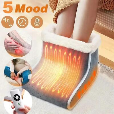 #ad Electric Foot Heater 5 Modes Washable Thermal Warmer Massager Care Pad Cushion $34.99