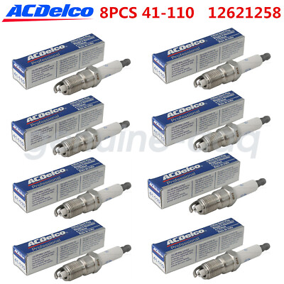 Ac Delco 8PCS 41 110 12621258 Iridium Spark Plugs For GMC Chevy Hummer Buick $20.99