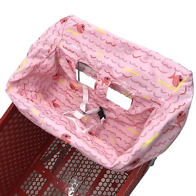 Shopping Cart Cover for Baby or Toddler High Chair Covers Portable Bag Pink Fish $16.99