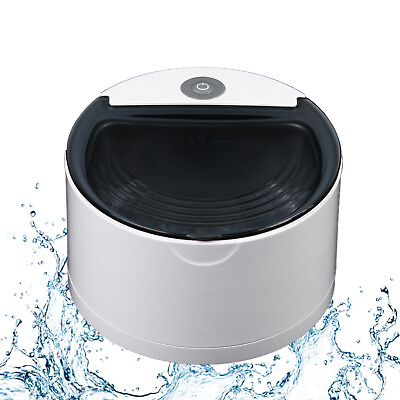#ad 20W Ultrasonic Denture Cleaner Retainer Mouth Guard Cleaning Machine Silver 110V $35.15