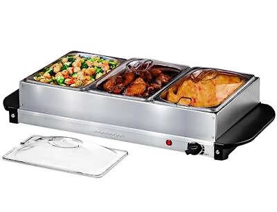 #ad Electric Buffet Server amp; Food Warmer with Temperature Control Perfect $45.25