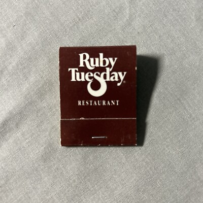 #ad #ad VTG Ruby Tuesday Restaurant Full Matchbook $11.99