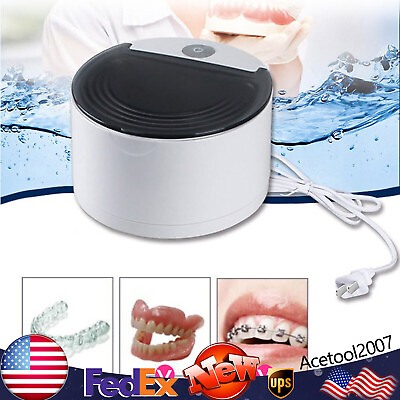#ad SUS304 Ultrasonic Denture Cleaner Retainer Aligner Mouth Guard Cleaner Machine $35.16