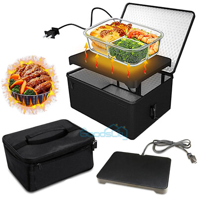 Portable Food Heating Lunch Box Electric Heated Personal Food Warmer Bag 120V $35.73