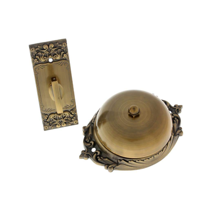 #ad #ad Antique Twist Door Bell Mechanical Craftsman Solid Brass Door Lock Accessories $65.29