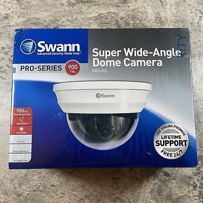 #ad #ad Swann PRO SERIES 961CAM InDoor Dome Security Camera 900 TVLs NEW OPEN BOX $119.99