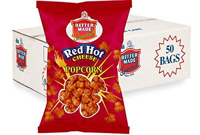 #ad #ad Hot Popcorn Cheese Better Made Special Flavored Case Of 50 Red Machine Snacks $63.58