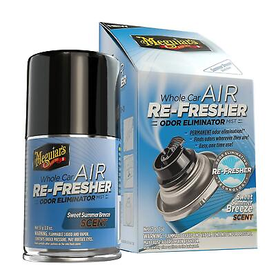 Meguiars G16602 Whole Car Air Re Fresher Odor Eliminator Sweet Summer Breeze $10.84
