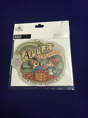 Disney 2021 EPCOT Food and Wine Festival Mickey amp; Minnie’s Apple Orchard Magnet $24.99