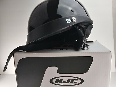 HJC CL Ironroad Motorcycle Half Helmet Black MD Medium $49.99
