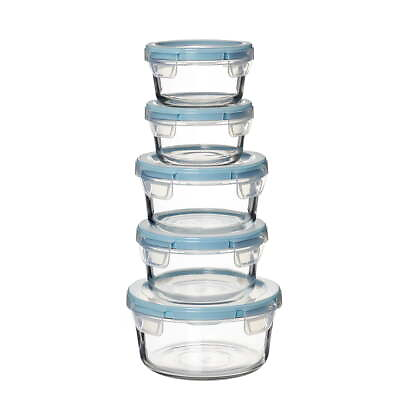 #ad TrueLock Locking Lid Glass Food Storage Containers 10 Piece Set $21.80