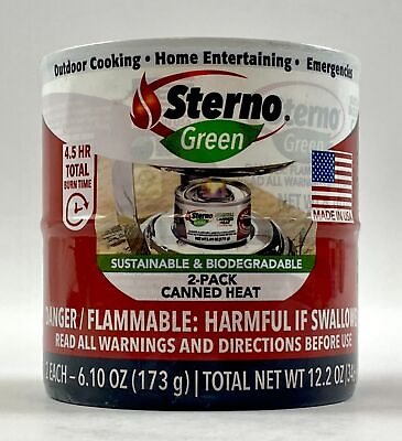 #ad #ad Sterno Chafing Fuel Canned Heat Sustainable amp; Biodegradable 4.5 HR Total 2 Pack $12.00
