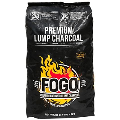 Fogo Premium Hardwood Lump Charcoal Black Bag 17.6 Pounds $31.93